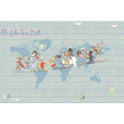 Bio Jersey Lillestoff - Alle Kinder dieser Welt Panel